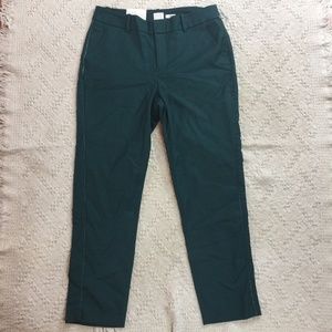 NWT Forest Green Slim Ankle Trouser